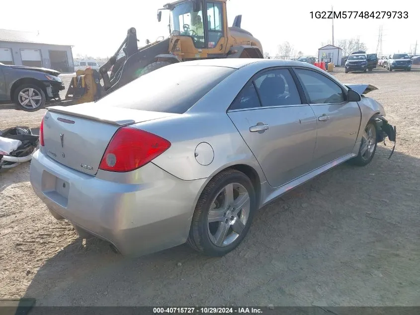 2008 Pontiac G6 Gxp VIN: 1G2ZM577484279733 Lot: 40715727