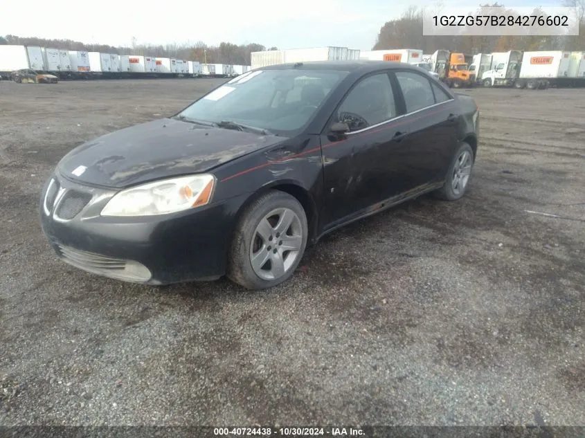 2008 Pontiac G6 VIN: 1G2ZG57B284276602 Lot: 40724438