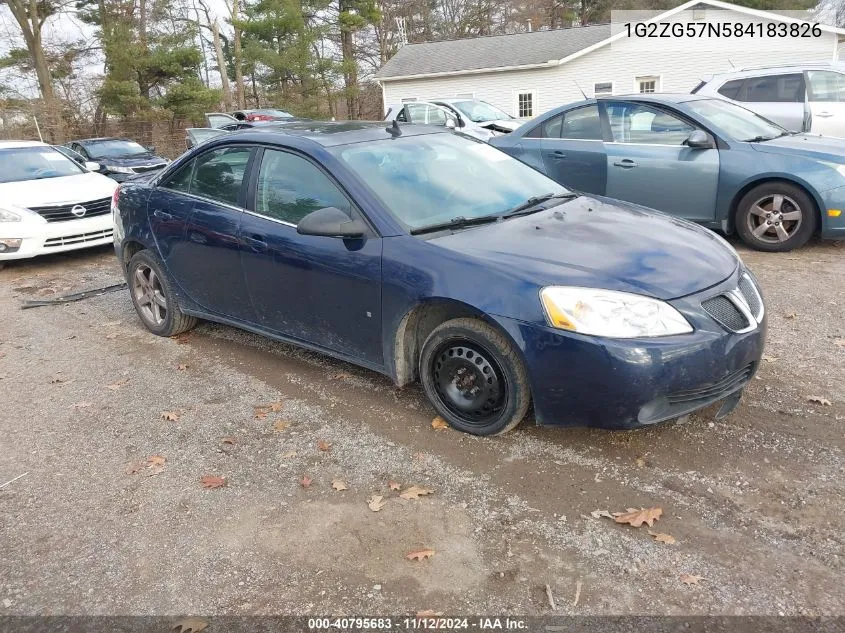 1G2ZG57N584183826 2008 Pontiac G6