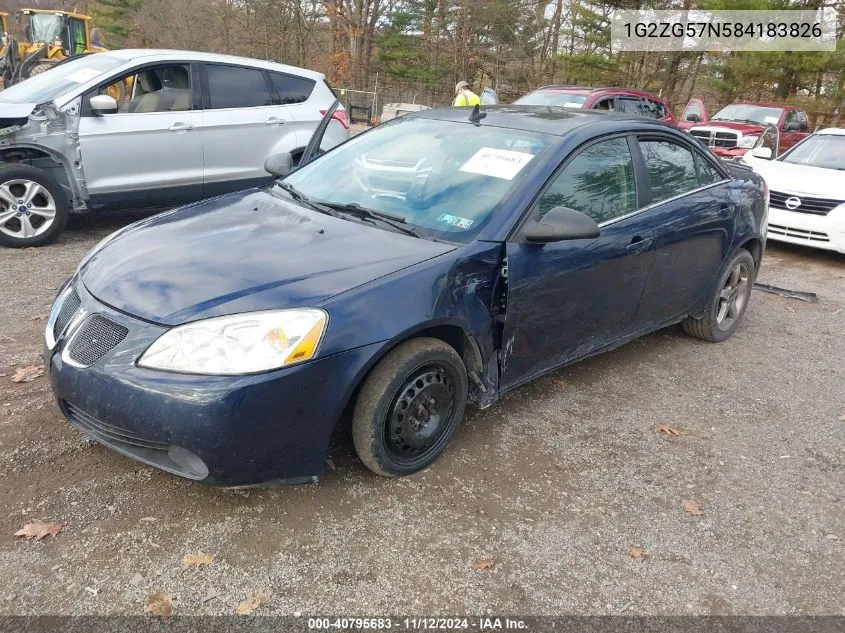 1G2ZG57N584183826 2008 Pontiac G6