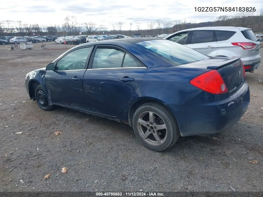 1G2ZG57N584183826 2008 Pontiac G6