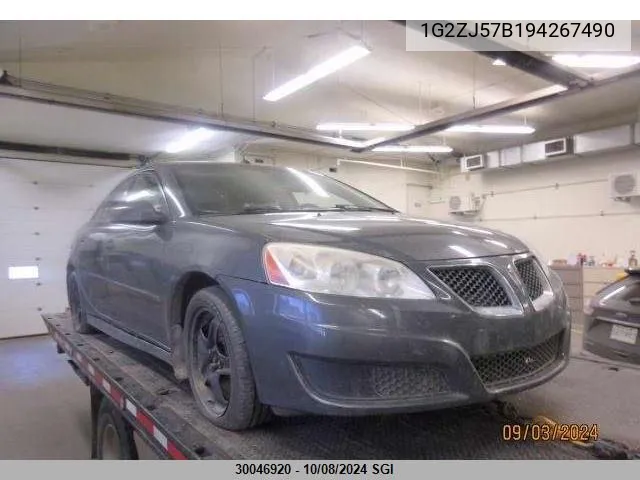 2009 Pontiac G6 VIN: 1G2ZJ57B194267490 Lot: 30046920