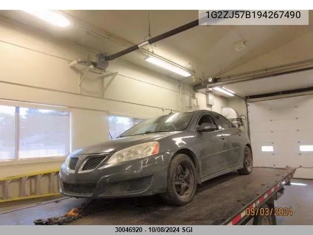 2009 Pontiac G6 VIN: 1G2ZJ57B194267490 Lot: 30046920