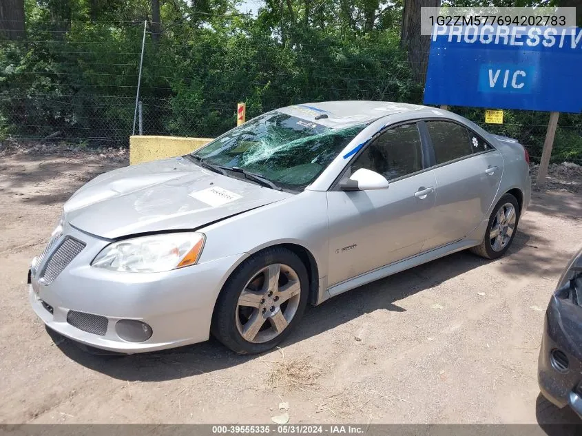 2009 Pontiac G6 Gxp VIN: 1G2ZM577694202783 Lot: 39555335