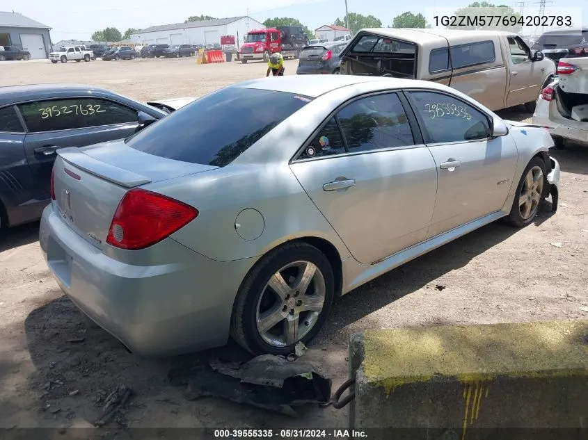 2009 Pontiac G6 Gxp VIN: 1G2ZM577694202783 Lot: 39555335