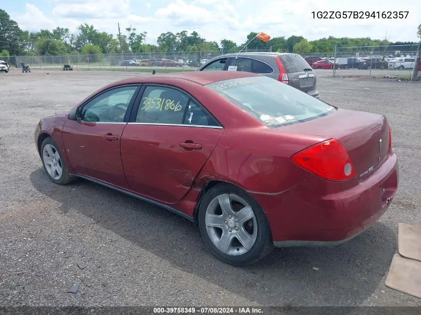 1G2ZG57B294162357 2009 Pontiac G6