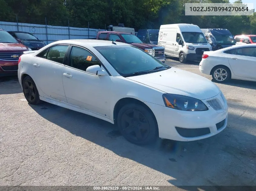 1G2ZJ57B994270654 2009 Pontiac G6 New Se/Value Leader