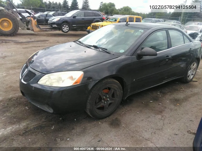 1G2ZG57B294125504 2009 Pontiac G6