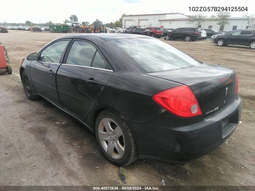 1G2ZG57B294125504 2009 Pontiac G6