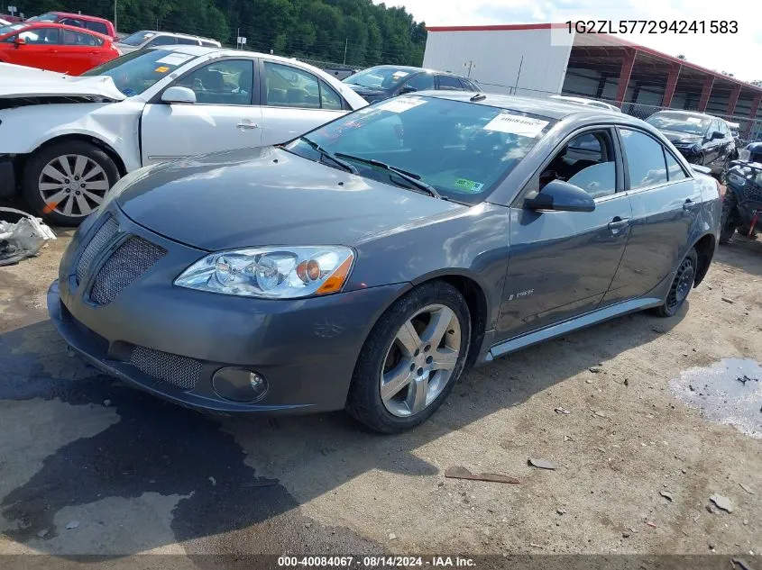 2009 Pontiac G6 New Gxp VIN: 1G2ZL577294241583 Lot: 40084067