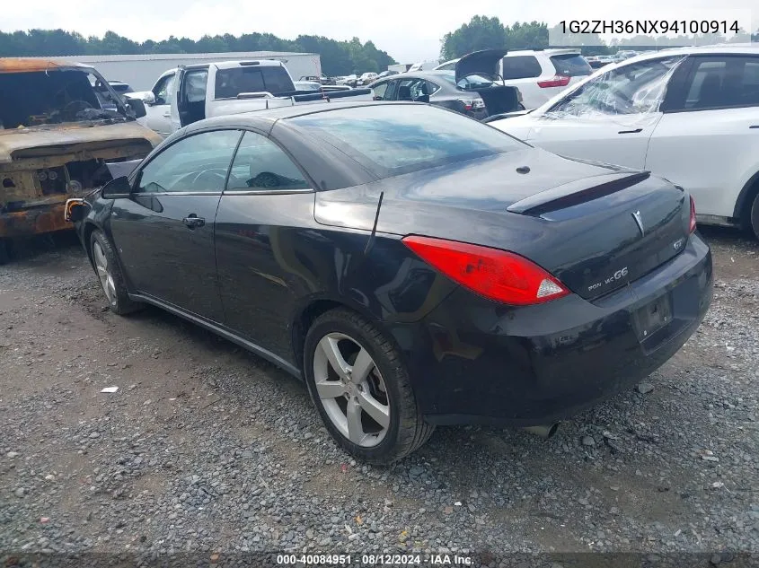 1G2ZH36NX94100914 2009 Pontiac G6 Gt