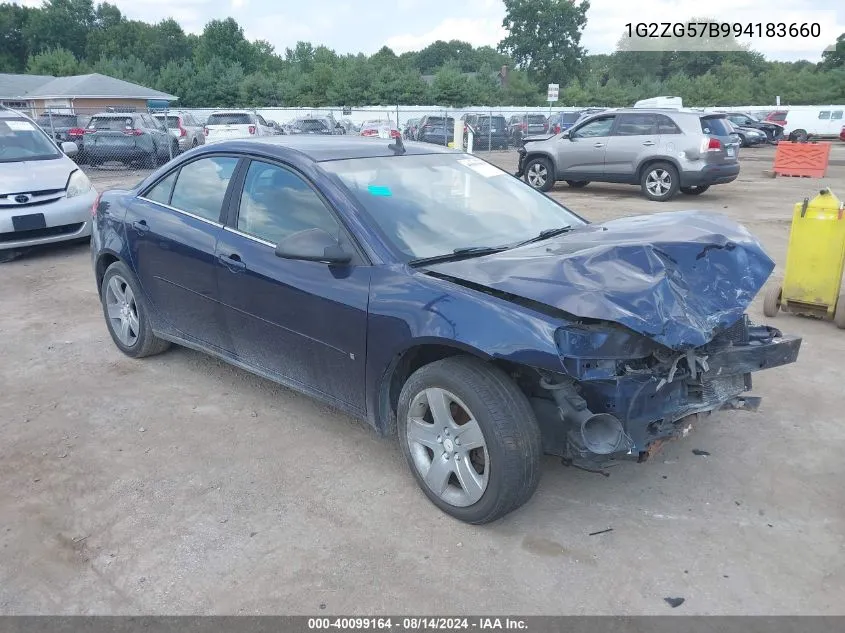 1G2ZG57B994183660 2009 Pontiac G6