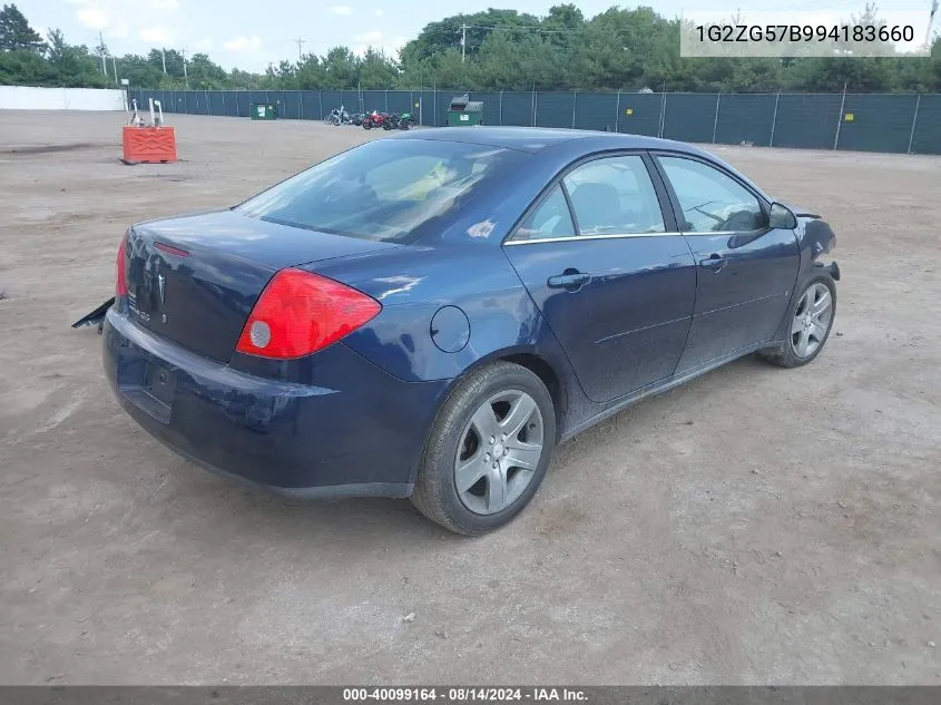 2009 Pontiac G6 VIN: 1G2ZG57B994183660 Lot: 40099164