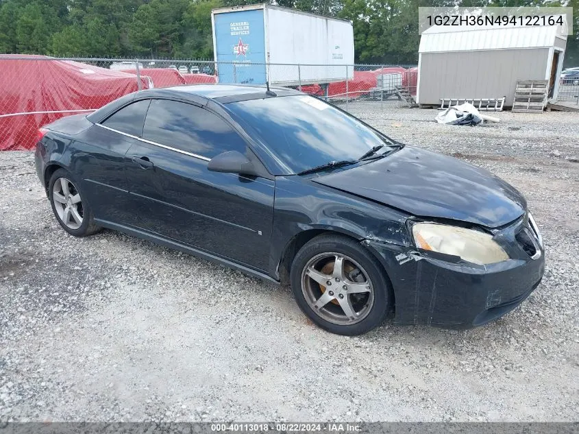 1G2ZH36N494122164 2009 Pontiac G6 Gt