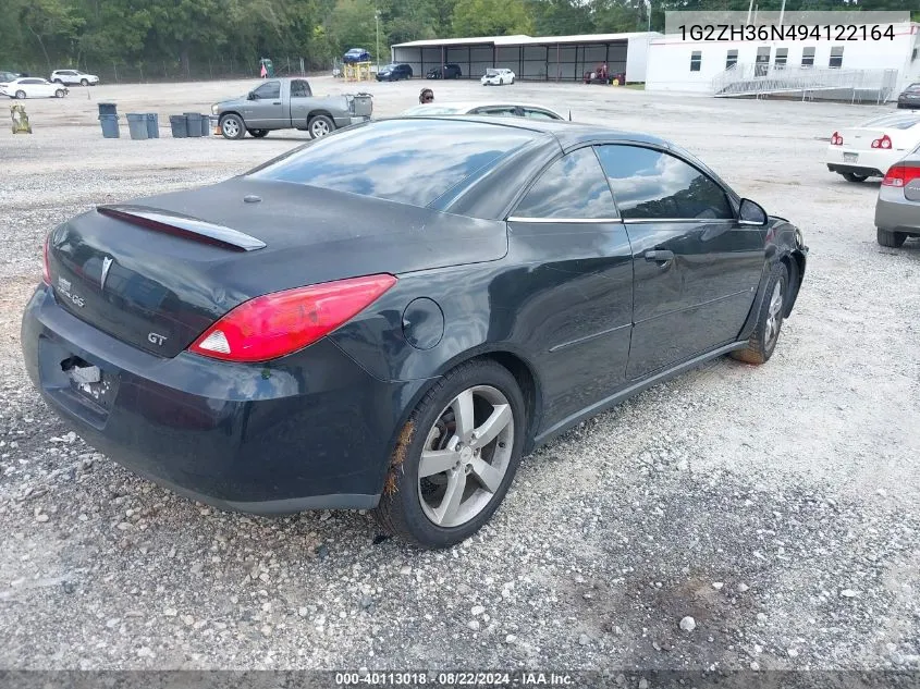 2009 Pontiac G6 Gt VIN: 1G2ZH36N494122164 Lot: 40113018