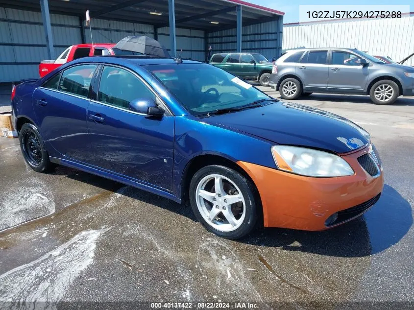 2009 Pontiac G6 New Se VIN: 1G2ZJ57K294275288 Lot: 40137422