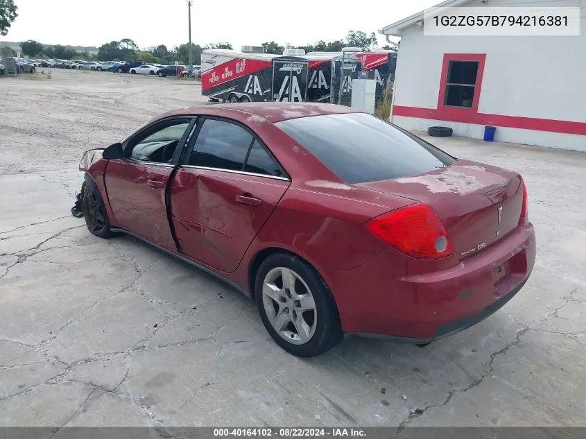 1G2ZG57B794216381 2009 Pontiac G6