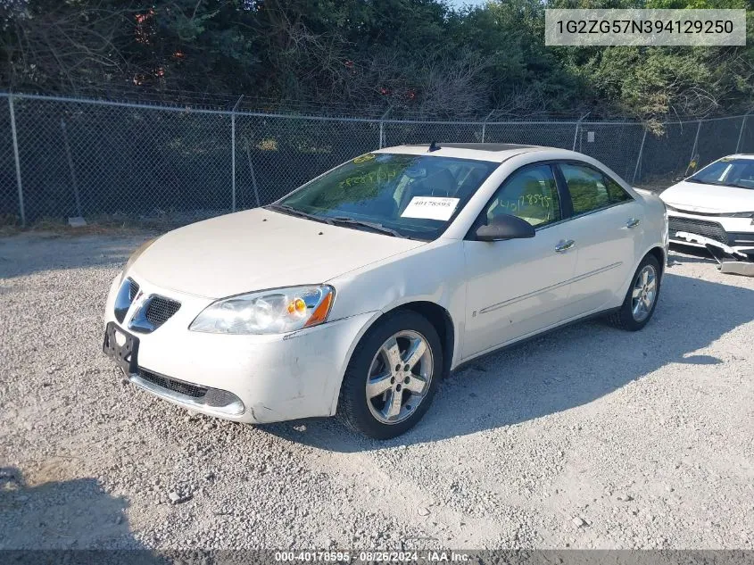 2009 Pontiac G6 VIN: 1G2ZG57N394129250 Lot: 40178595