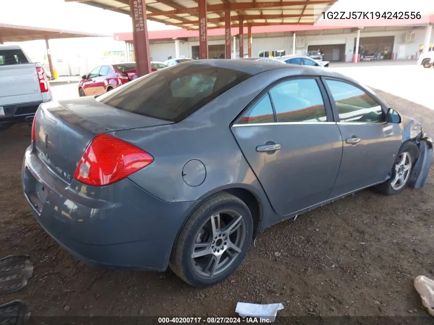 2009 Pontiac G6 New Se VIN: 1G2ZJ57K194242556 Lot: 40200717