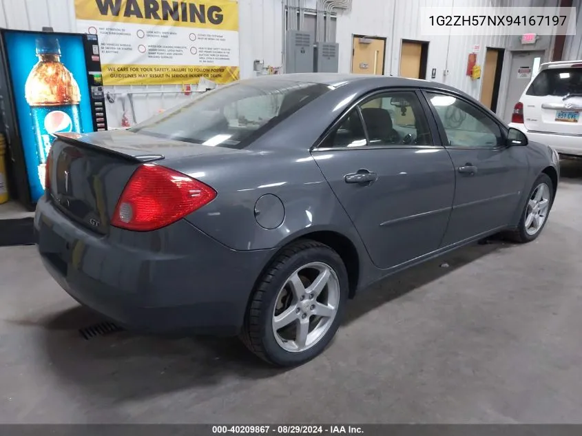 1G2ZH57NX94167197 2009 Pontiac G6 Gt