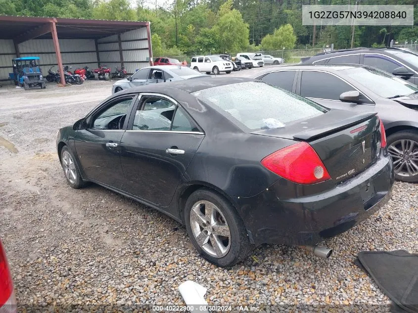 1G2ZG57N394208840 2009 Pontiac G6