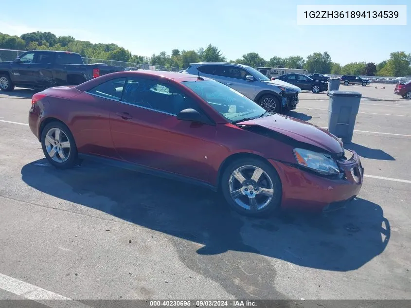 2009 Pontiac G6 Gt VIN: 1G2ZH361894134539 Lot: 40230695