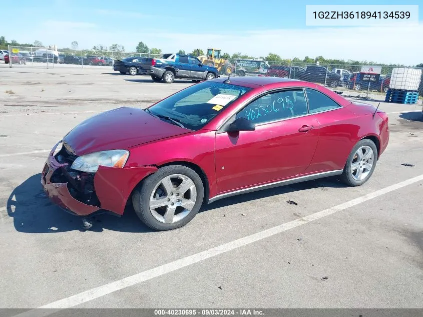 1G2ZH361894134539 2009 Pontiac G6 Gt