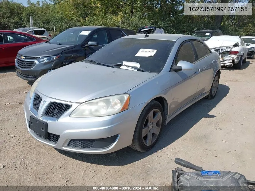 2009 Pontiac G6 New Se VIN: 1G2ZJ57B994267155 Lot: 40364888