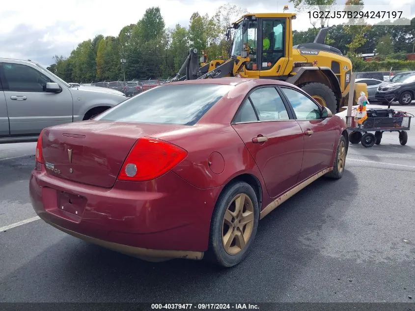 2009 Pontiac G6 New Se VIN: 1G2ZJ57B294247197 Lot: 40379477