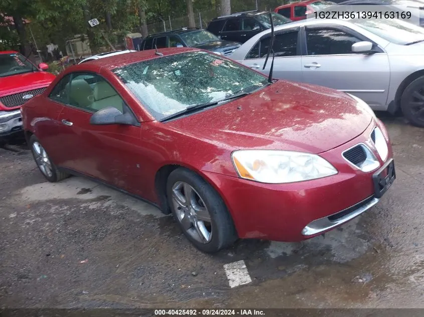 2009 Pontiac G6 Gt VIN: 1G2ZH361394163169 Lot: 40425492