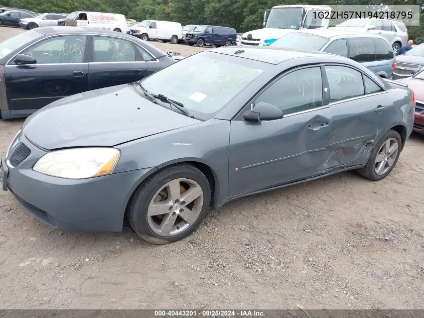 2009 Pontiac G6 Gt VIN: 1G2ZH57N194218795 Lot: 40443201