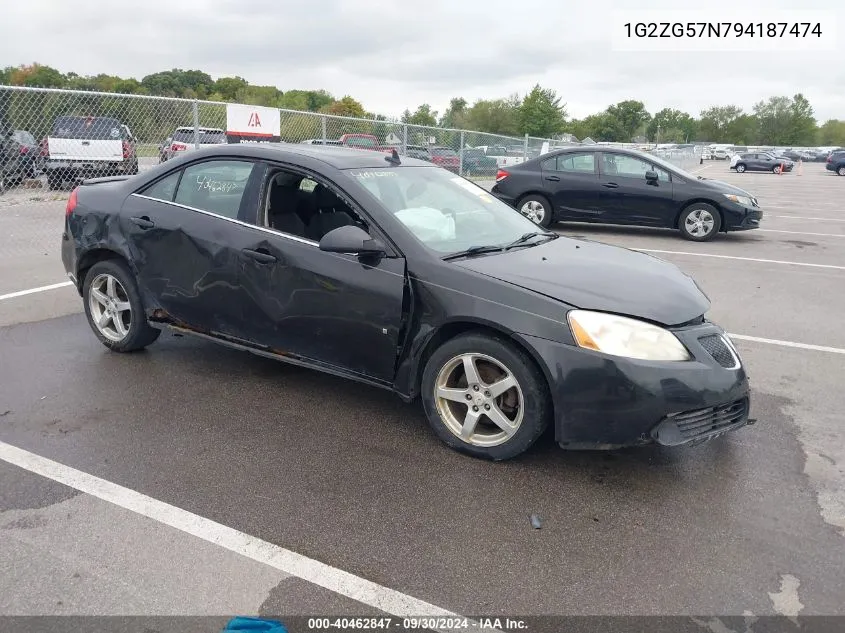 2009 Pontiac G6 VIN: 1G2ZG57N794187474 Lot: 40462847