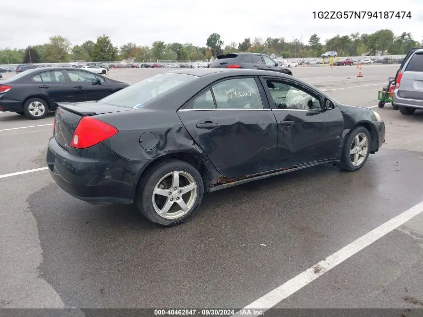 2009 Pontiac G6 VIN: 1G2ZG57N794187474 Lot: 40462847