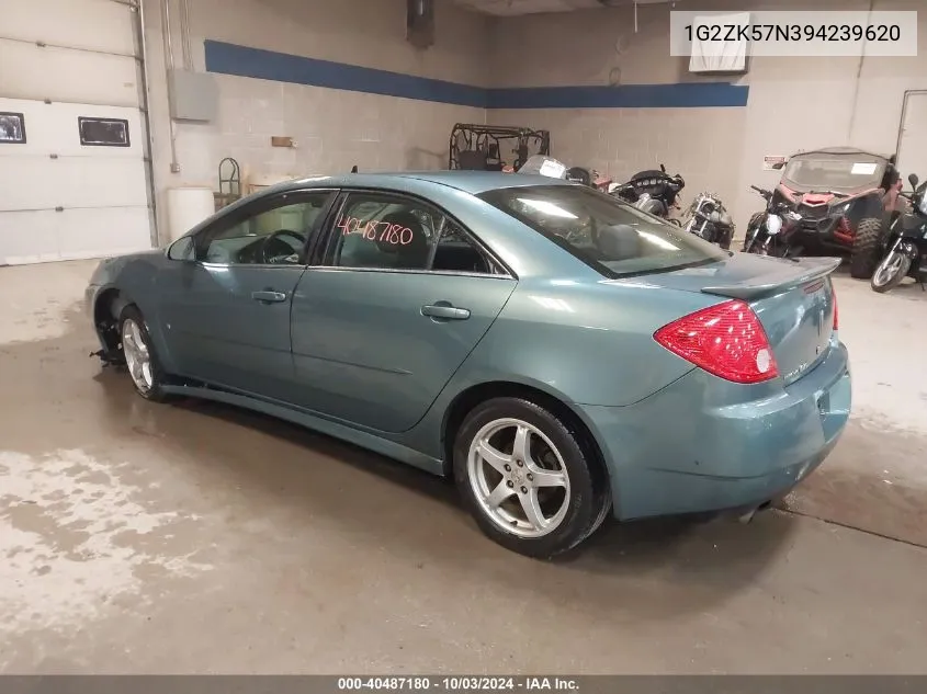 2009 Pontiac G6 New Gt VIN: 1G2ZK57N394239620 Lot: 40487180