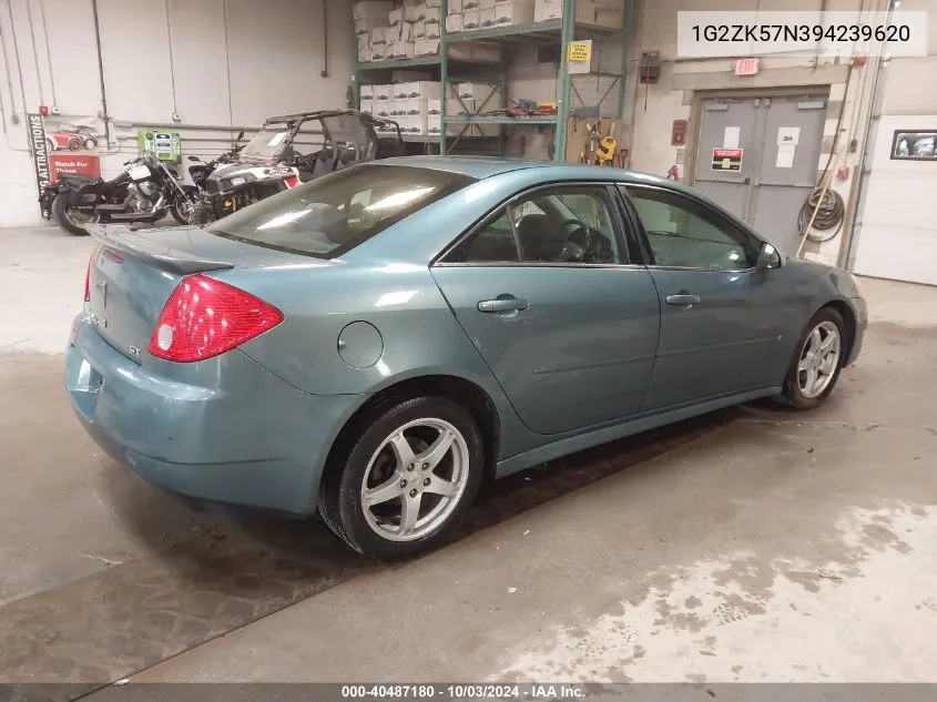 2009 Pontiac G6 New Gt VIN: 1G2ZK57N394239620 Lot: 40487180