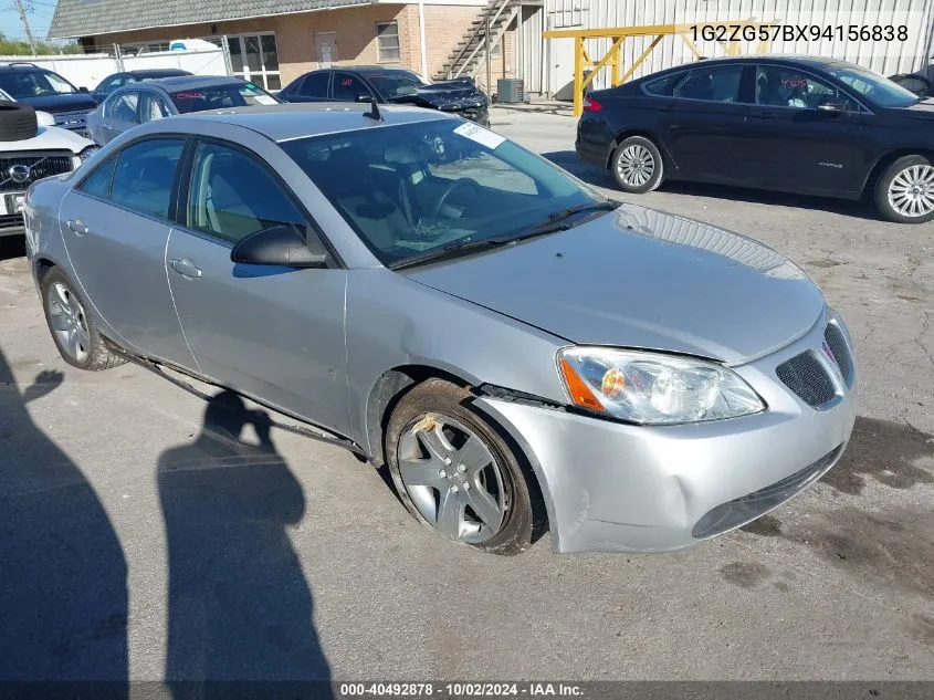 2009 Pontiac G6 VIN: 1G2ZG57BX94156838 Lot: 40492878