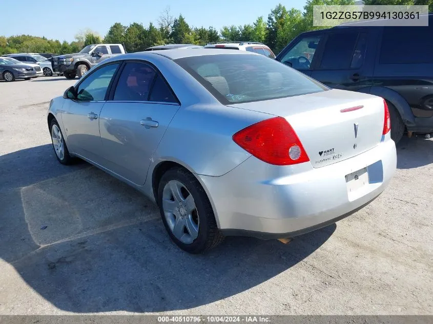 2009 Pontiac G6 VIN: 1G2ZG57B994130361 Lot: 40510796