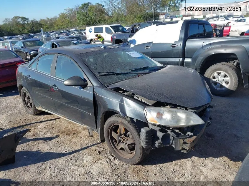 2009 Pontiac G6 VIN: 1G2ZG57B394172881 Lot: 40536396