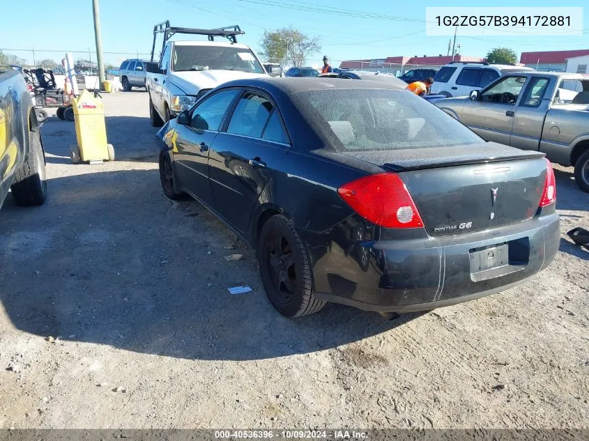 2009 Pontiac G6 VIN: 1G2ZG57B394172881 Lot: 40536396