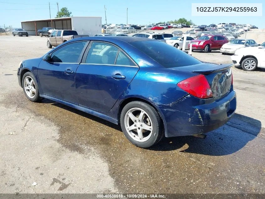 2009 Pontiac G6 New Se VIN: 1G2ZJ57K294255963 Lot: 40538518