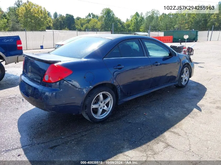 2009 Pontiac G6 New Se VIN: 1G2ZJ57K294255963 Lot: 40538518