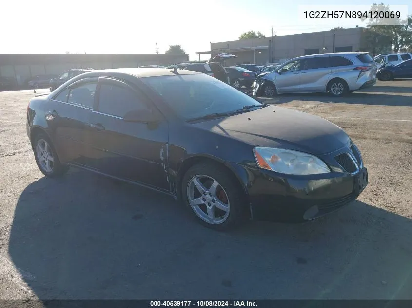 2009 Pontiac G6 Gt VIN: 1G2ZH57N894120069 Lot: 40539177