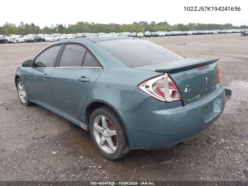 2009 Pontiac G6 New Se VIN: 1G2ZJ57K194241696 Lot: 40547928