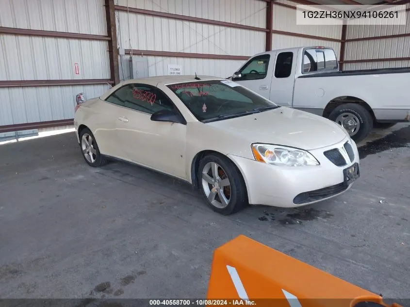 2009 Pontiac G6 Gt VIN: 1G2ZH36NX94106261 Lot: 40558700