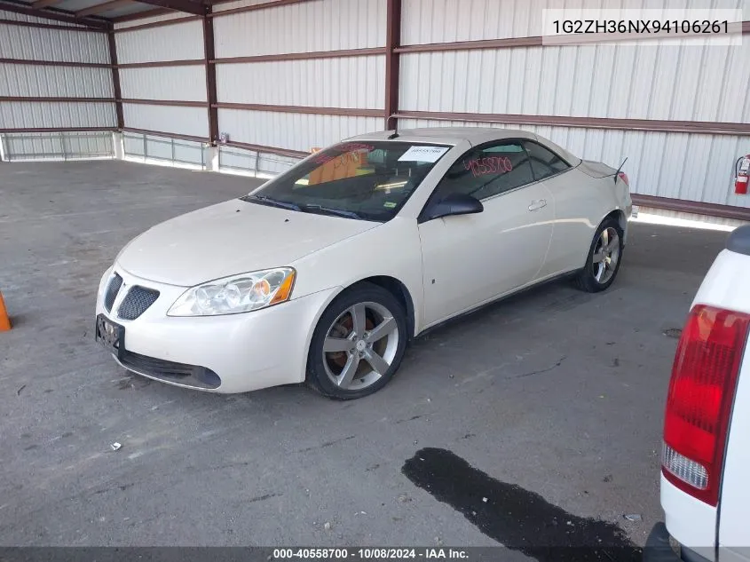 2009 Pontiac G6 Gt VIN: 1G2ZH36NX94106261 Lot: 40558700