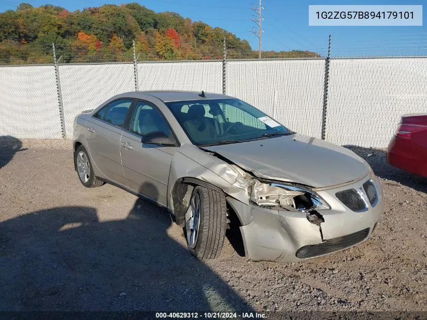 2009 Pontiac G6 VIN: 1G2ZG57B894179101 Lot: 40629312