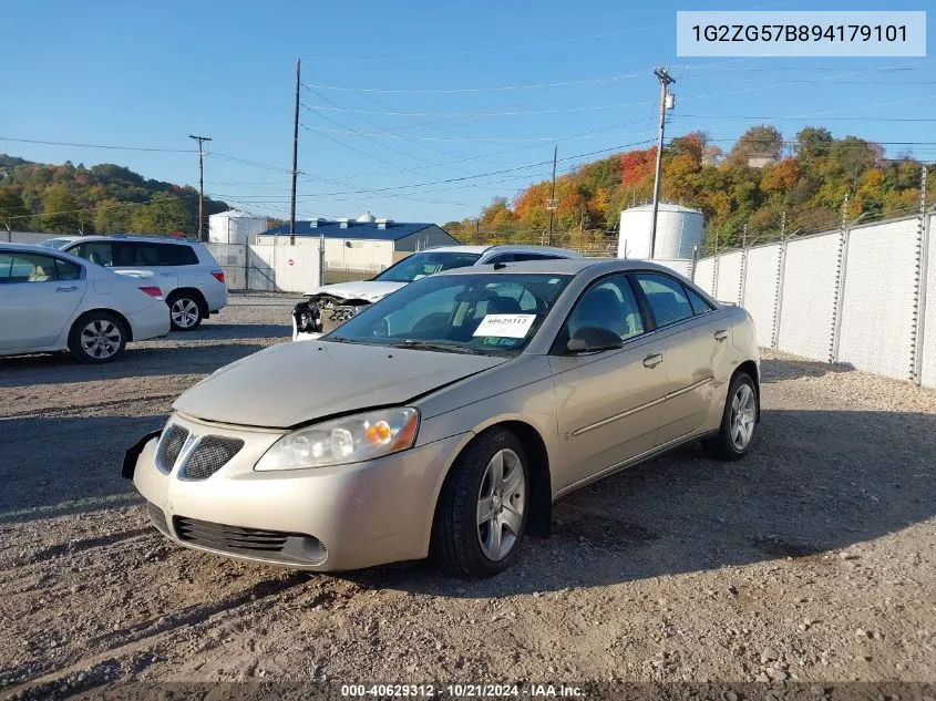 2009 Pontiac G6 VIN: 1G2ZG57B894179101 Lot: 40629312