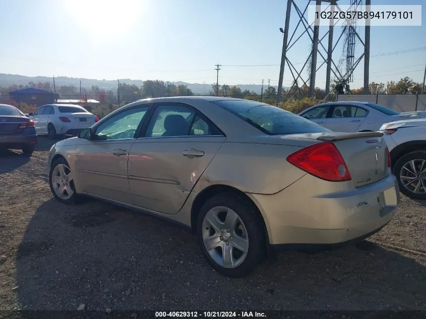 2009 Pontiac G6 VIN: 1G2ZG57B894179101 Lot: 40629312