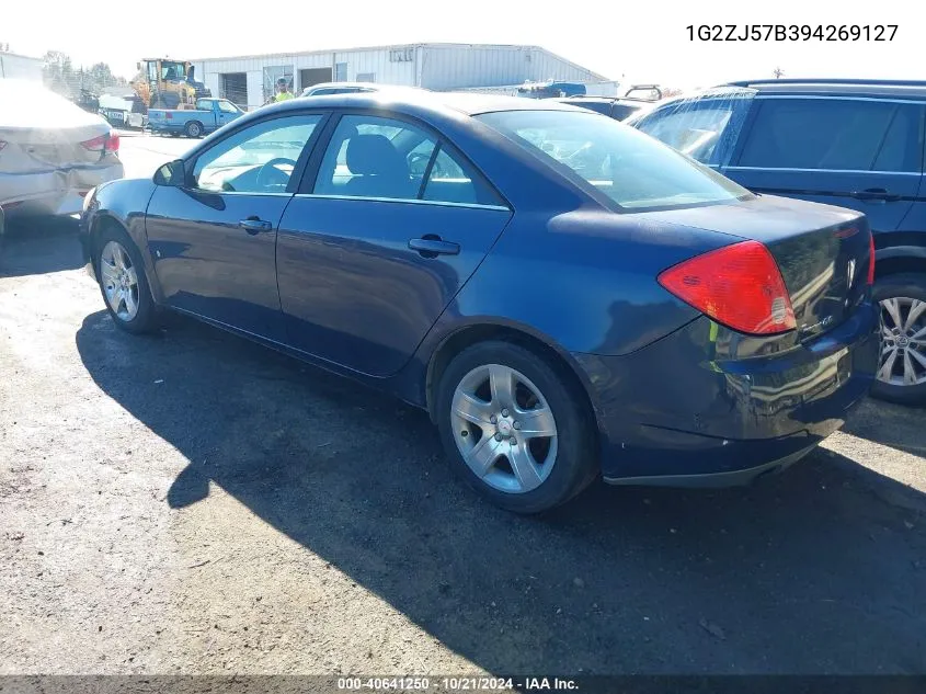 2009 Pontiac G6 New Value Leader VIN: 1G2ZJ57B394269127 Lot: 40641250