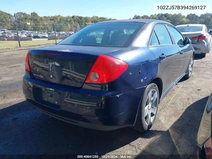 2009 Pontiac G6 New Value Leader VIN: 1G2ZJ57B394269127 Lot: 40641250